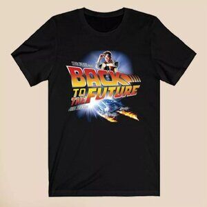 Back to The Future Movie Unisex Black T-Shirt